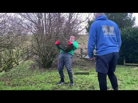 100kg natural stone to shoulder 💪