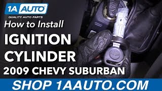 How to Remove Ignition Lock Cylinder 07-14 Chevy Suburban 1500