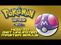 Pokemon Gold And Silver How To Get Infinite Master Balls No Gameshark