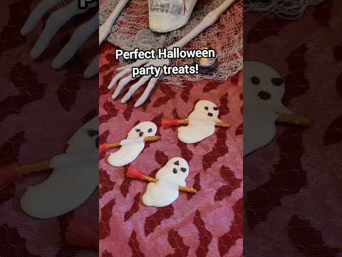 White chocolate ghost treats 👻 #halloweentreats...