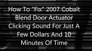 How To Fix GM Blender Door Clicking Noise (Fast & Cheap)