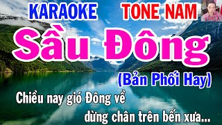 Karaoke Sầu Đông Tone Nam Nhạc Sống gia hu