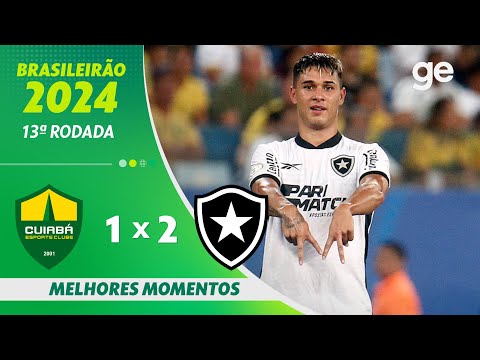 Gols e lances de Cuiabá x Botafogo