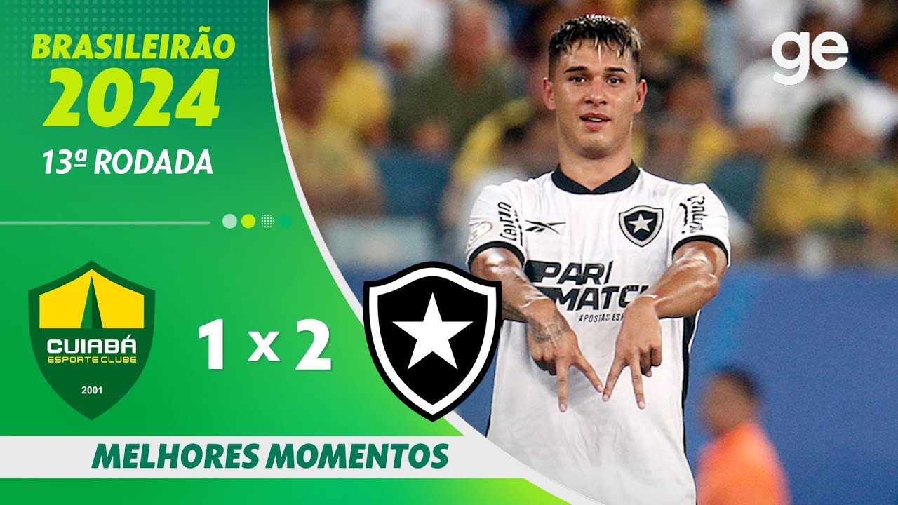 VÍDEO | Gols e melhores momentos da vitória do Botafogo sobre o Cuiabá na Arena Pantanal