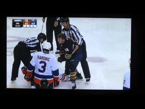 Nicolas Deslauriers (Buffalo Sabres) vs Scott Mayfield (NY Islander)