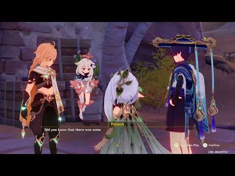 NAHIDA CALLS WANDERER HAT GUY Genshin Impact CUTSCENE