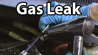 Using A Hair Dryer To Fix Gas Leaks