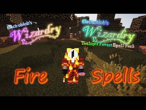 Pyromancer Spells! Electroblob's Wizardry! Minecraft 1.12.2!