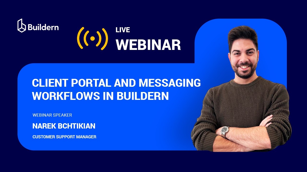 Client Portal and Messaging Workflows in Buildern
