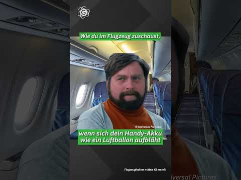 Wenn der Akku sich im Flugzeug dicker macht als mein Handgepäck. 😳