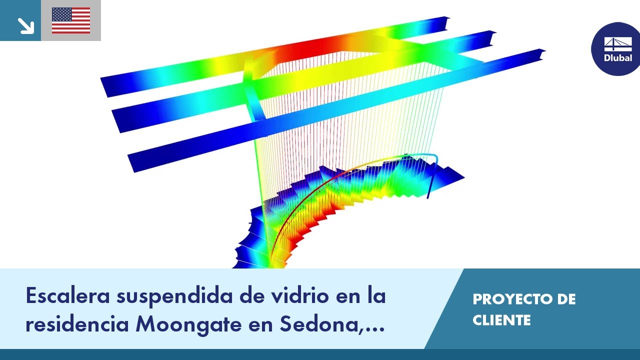 CP 001206 | Escalera suspendida de vidrio en la residencia Moongate en Sedona, AZ, EE UU.