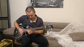 Video thumbnail for Harley Benton Custom Line ResoKing BK by Damian Gitaromania