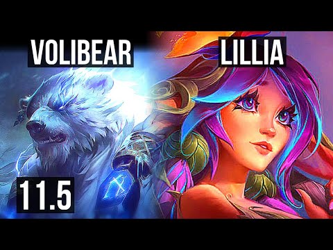 VOLIBEAR vs LILLIA (JUNGLE) | 6/2/11, 400+ games | NA Master | v11.5