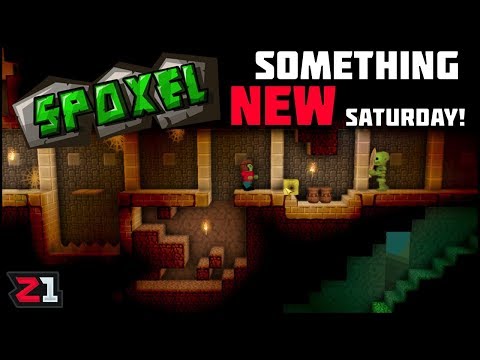 Z1 Gaming - Spell Casting + Terraria + Minecraft? Something New Saturday! Spoxel Gameplay