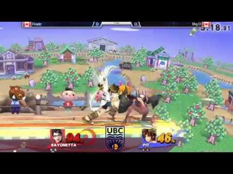 UBC Smash #15: Etude (Bayonetta, Shulk) vs Big D (Pit) - Pools