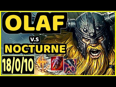 BGOB (OLAF) vs NOCTURNE - 18/0/10 KDA JUNGLE GAMEPLAY - BR Ranked GRANDMASTER