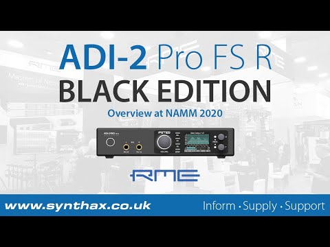 RME ADI-2 Pro FS R Black Edition Overview at NAMM 2020
