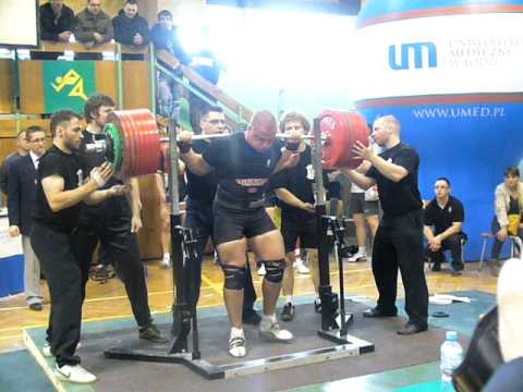 Marcin Bielski squat 400kg AMP ŁÓDŹ
