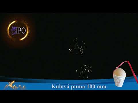 Kulová puma 100mm Red Cicle with Silver Bowknot