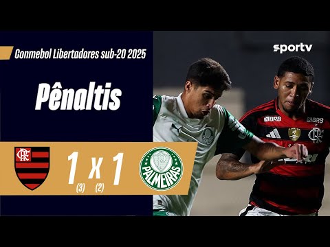 Flamengo 1 (3) x 1 (2) Palmeiras | Penalties | Libertadores under-20