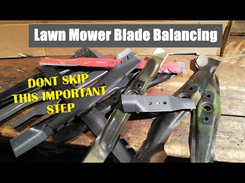 How To Balance a Lawn Mower Blade, SHOWING 3 Different Ways
