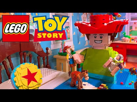 Custom LEGO Toy Story Andy's Room Display