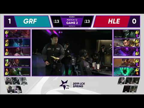 GRF X HLE - Game 2 - Highlights  - LCK Spring 2019 - Week 2 Day 1