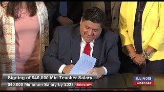 Illinois Sets Minimum Teacher's Salaries at $40,000