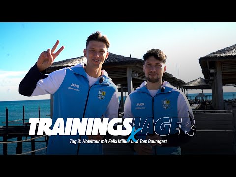Chemnitzer FC | Training Camp - Day 3: Hotel tour with Felix Müller and Tom Baumgart