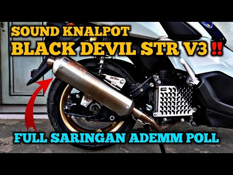 CEK SOUND KNALPOT | BLACK DEVIL STR V3 ‼️#knalpotblackdevilstrv3 #knalpotstandarracing