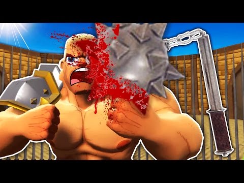 MASSIVE GLADIATOR WEAPON IN VIRTUAL REALITY! (GORN VR Funny HTC Vive Gameplay)