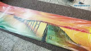 Kuchyňský panel ABS plast Amber sunset 3000x600mm 1,5mm