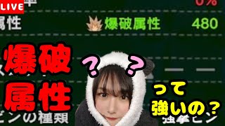 【モンハン】【MHWIB】爆破属性って強いの？！装備考えてみる！！参加OK！【女性実況】