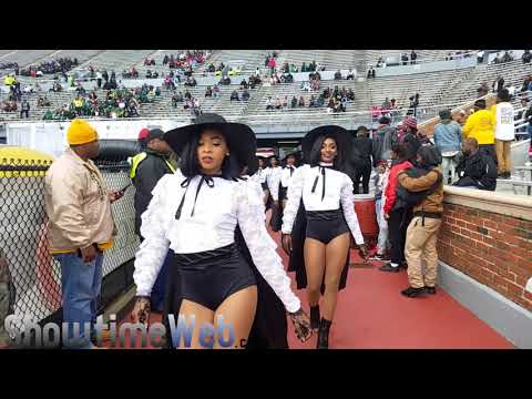Alabama State Stingettes Marching In - Magic City Classic