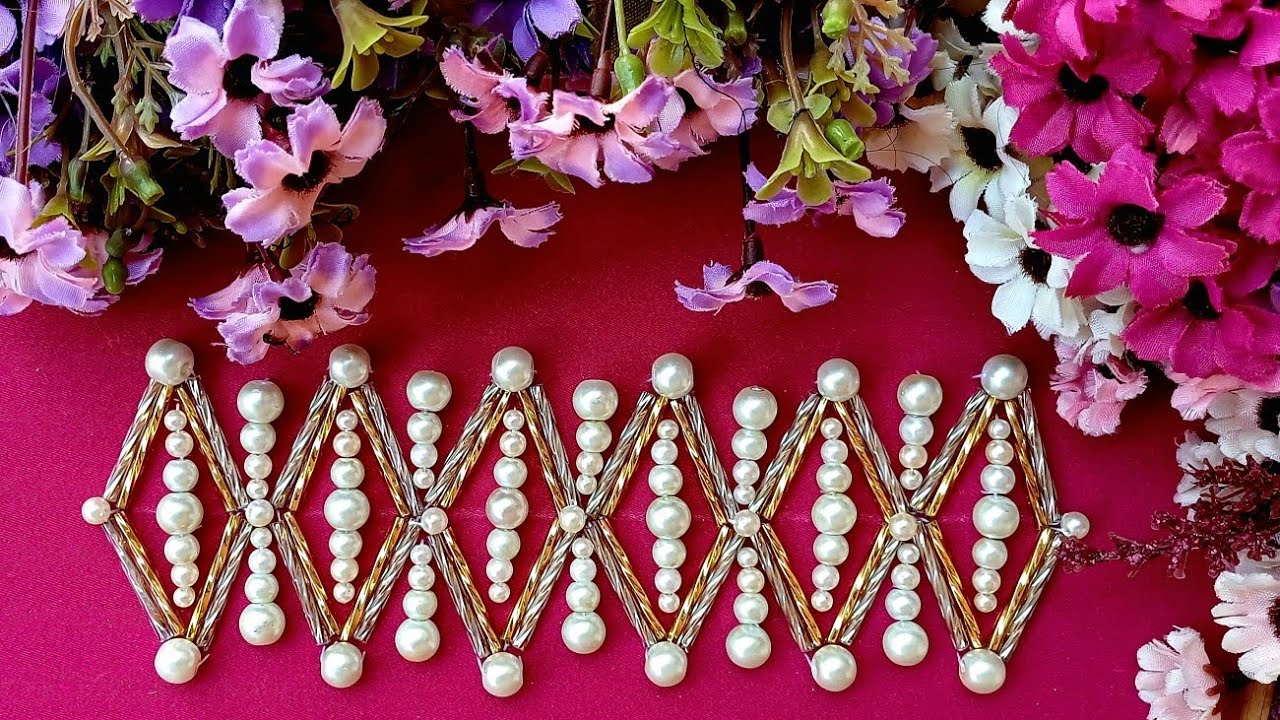 Let's learn an attractive and beautiful border together. 🌹🌹🌹#diy