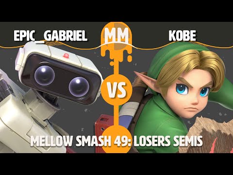 Mellow Mushroom SSBU #49 - Epic Gabriel (ROB) vs Kobe (Y. Link) Smash Ultimate Losers Semis
