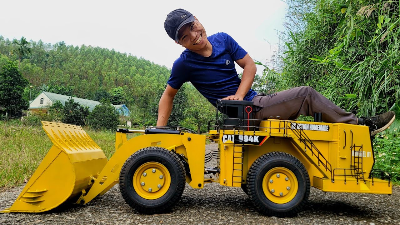 Caterpillar 994k, homemade wheel loader | rc action homemade