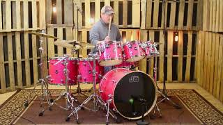 Video thumbnail for DW Performance Maple Bubble Gum Glass Drum Set - 22, 8, 10, 12, 14, 16, 6.5 by The Drum Shop - Portland, Maine