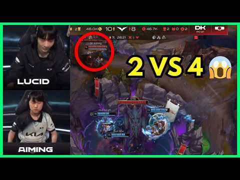 DK INSANE 2 vs 4 teamfight against HLE