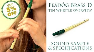 Video thumbnail for OVERVIEW - Feadog Brass Whistle in D - Sound Sample, Specifications and Discounts! by CutiePie