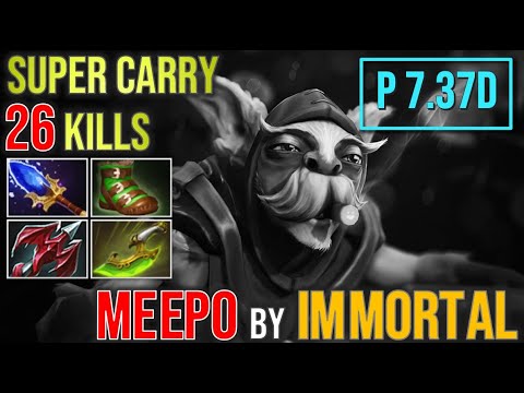 Unleashing the Geomancer 🌍: Immortal Meepo with 21 Kills! 🚀 #gameplay4k #patch737d #fullgame #dota2