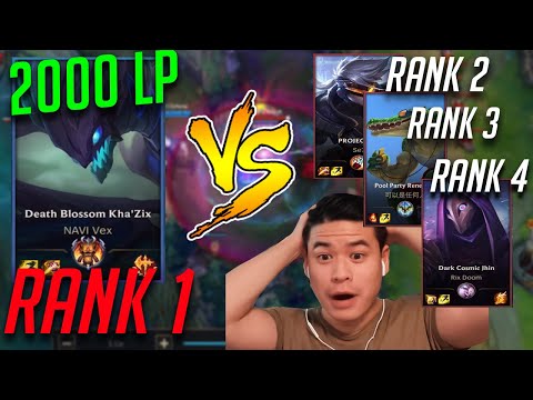 WILD RIFT SERVER RANK 1 VS RANK 2 RANK 3 RANK 4 FULL CHALLENGER MATCH