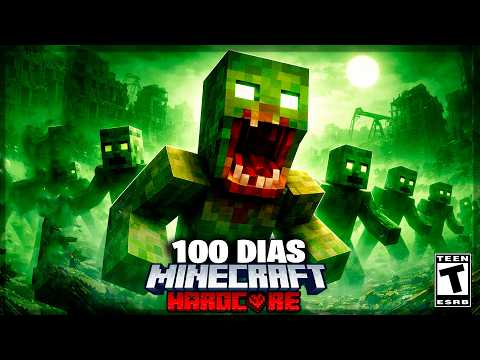 SOBREVIVI 100 DIAS EM UM APOCALIPSE ZUMBI NO MINECRAFT HARDCORE - O FILME