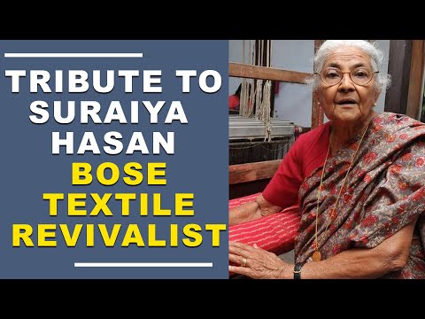 Tribute to Suraiya Hasan Bose Textile Revivalist | Hybiz tv