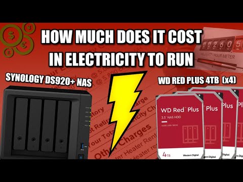 How Much Power Does a NAS Use and the Cost - Synology DS920+ and WD Red 4TB HDDs