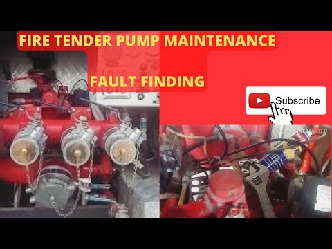 Firex water pump pneumatic air valve maintenance
