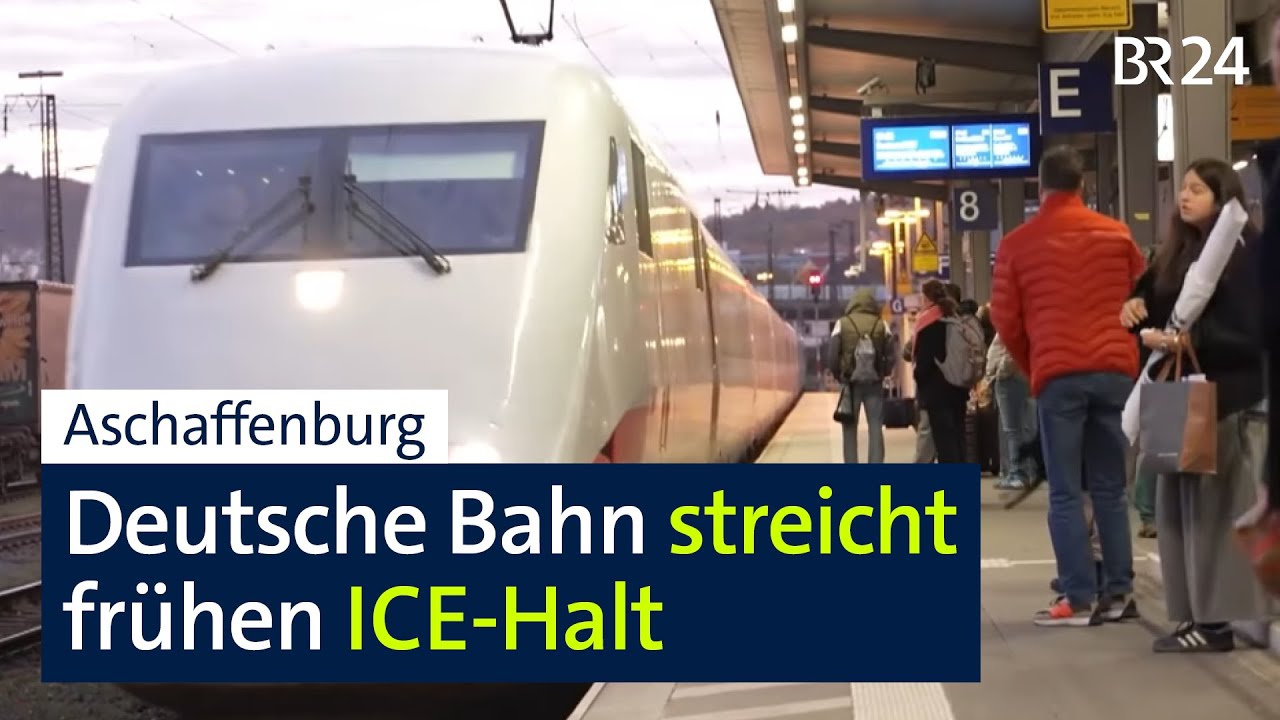 Problem für Berufspendler: DB streicht ICE-Halt um 7.05 Uhr in Aschaffenburg | BR24