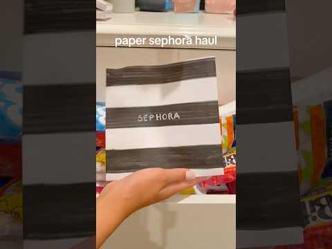paper sephora haul #fyp #fypシ゚viral #viral #sephora #skincare #makeup