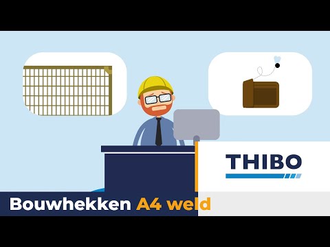 Dia 2 - Bouwhek Apollo 8 met verticale middenbuis en A4 weld ingelaste hoekverstevigingen (video)