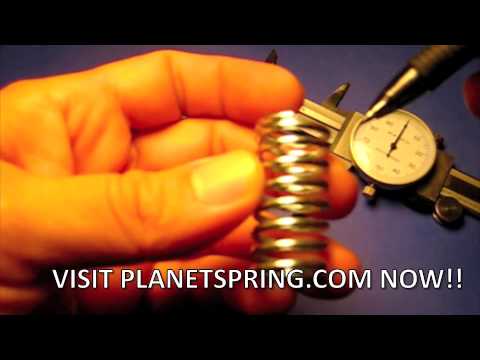 How to measure compression springs